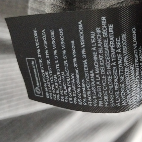 H&M Gray Ribbed Turtleneck Dress Size Small - Picture 6 of 6